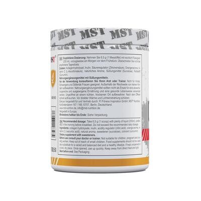 Колаген + вітамін С MST Nutrition Collagen + Vitamin C апельсин, 77 порцій, 500,5 г