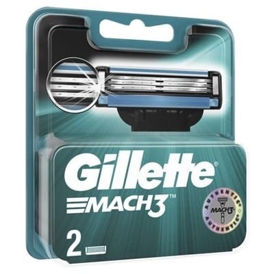 Картриджі змінні для гоління Gillette Mach 3, 2 шт