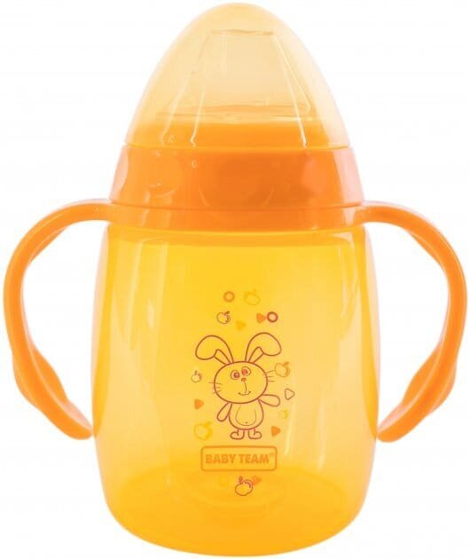 Поїльник Baby Team 5004 з силіконовим спаутом і ручками, від 6 місяців, 250 мл