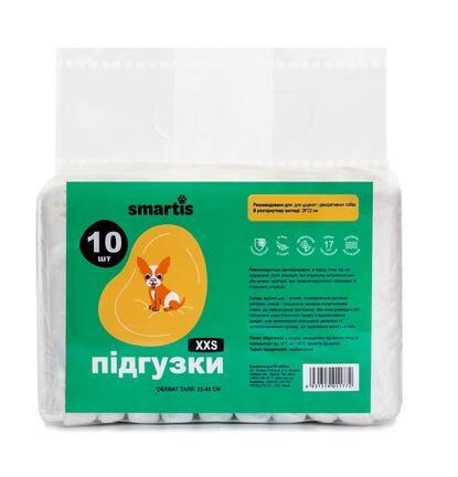 Підгузки-пояси Smartis для собак (сук), розмір ХХS, 10 штук