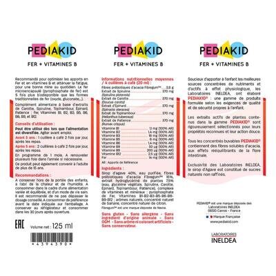 Педіакід PEDIAKID Fer + Vitamine B сироп Фер + вітаміни, 125 мл