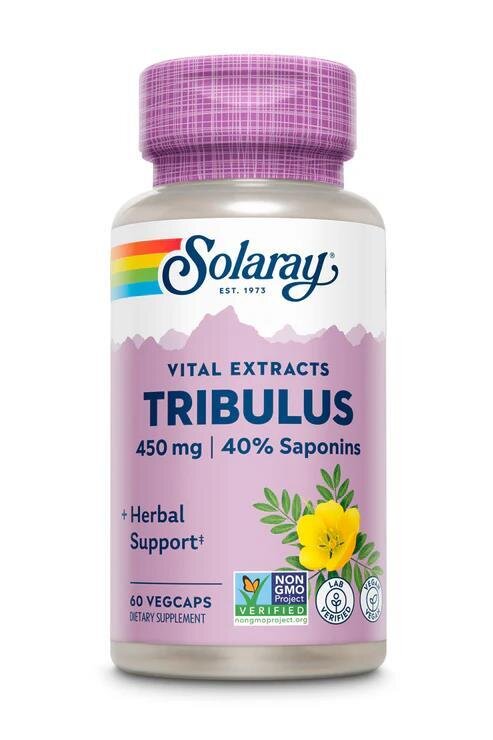 Трибулус Solaray Tribulus Extract, 60 веганських капсул