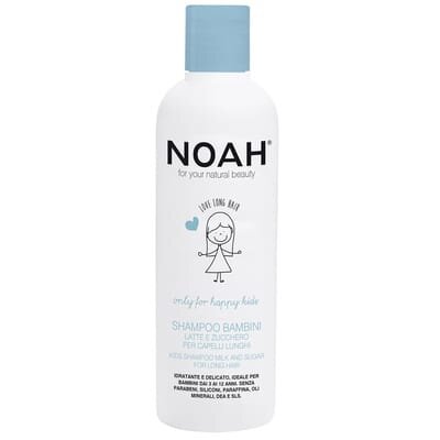 Шампунь дитячий Noah Kids Shampoo For Long Hair на основі мигдального молочка для довгого волосся, 250 мл