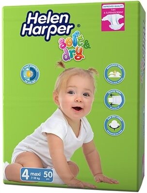 Підгузки Helen Harper S&D розмір 4 Maxi, 7-18 кг, 50 шт