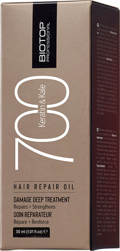 Олія для волосся Biotop 700 Keratin & Kale, 30 мл