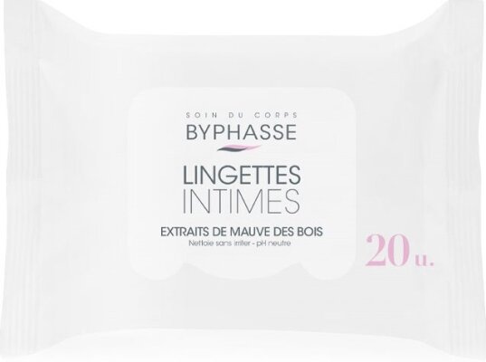 Серветки для інтимної гігієни Byphasse Intimate, 20 штук