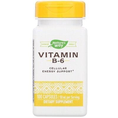 Вітамін В6 Nature's Way Vitamin B-6 50 мг, 100 капсул