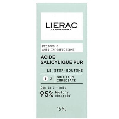SOS-засіб Lierac Protocole Pure Salicylic Acid The Stop Spots проти недоліків шкіри із саліциловою кислотою, 15 мл