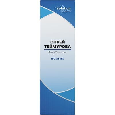 Теймурова спрей Solution Pharm для ніг від запаху та поту по 150 мл у фл.