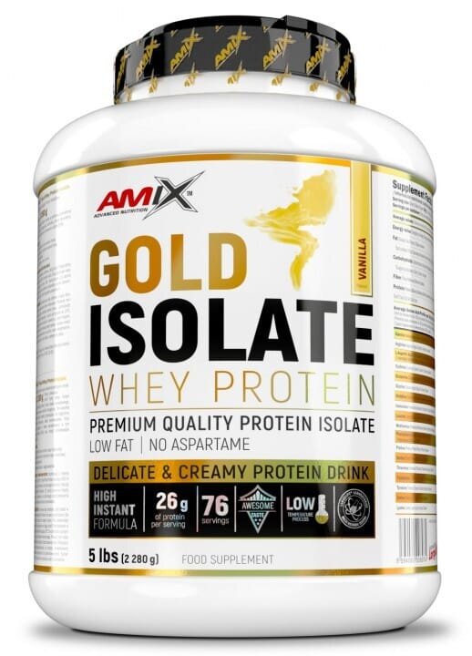Протеїн Amix Nutrition Gold Isolate Whey Protein ваніль, 2280 г