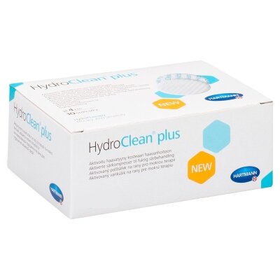 Стерильна пов'язка HydroClean plus активована на рану для терапії у вологому середовищі розмір 7,5 см х 7,5 см, 10 штук
