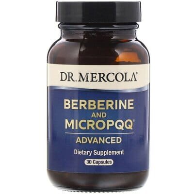 Берберін та MicroPQQ Dr. Mercola Berberine and MicroPQQ Advanced покращена формула, 30 капсул