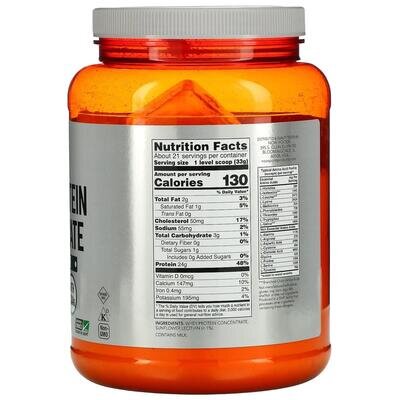 Протеїн сироватковий Now Whey Protein Concentrate без смаку, 680 г