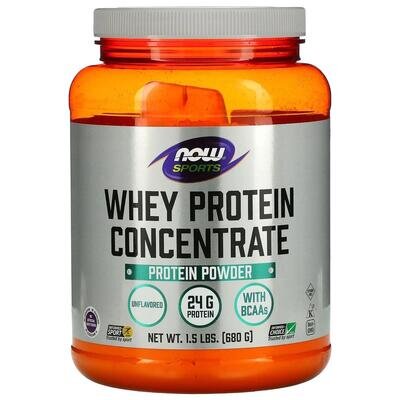 Протеїн сироватковий Now Whey Protein Concentrate без смаку, 680 г