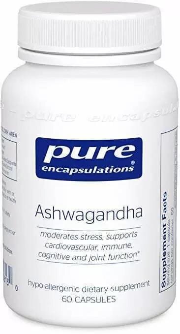 Ашваганда Pure Encapsulations Ashwagandha, 60 капсул