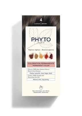Крем-фарба Phyto Phytocolor, тон 4 шатен, 60 мл + 40 мл