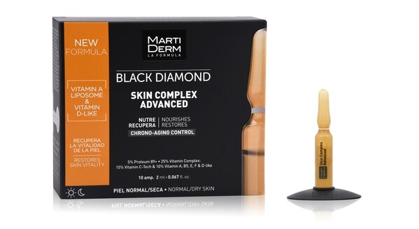 Ампули MartiDerm Black Diamond Skin Complex Advanced, 10 штук по 2 мл