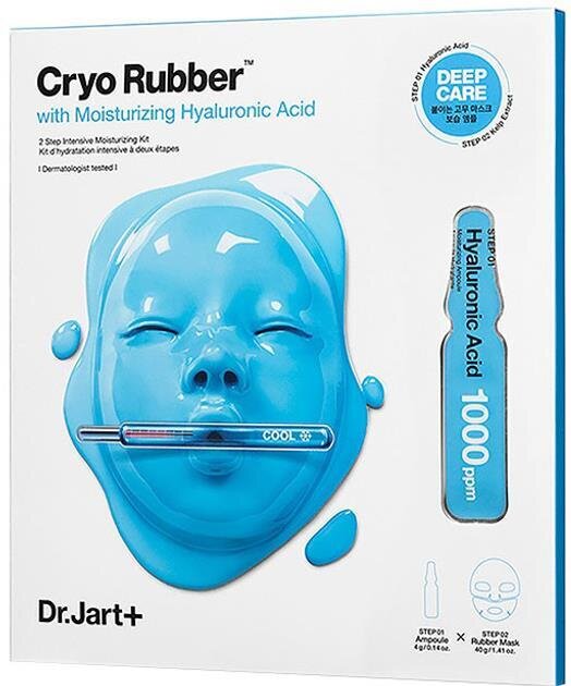 Альгінатна маска Dr. Jart+ Cryo Rubber with Moisturizing Hyaluronic Acid Зволоження, 44 г