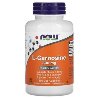 L-Карнозин NOW L-Carnosine 500 мг вег. капсули №100