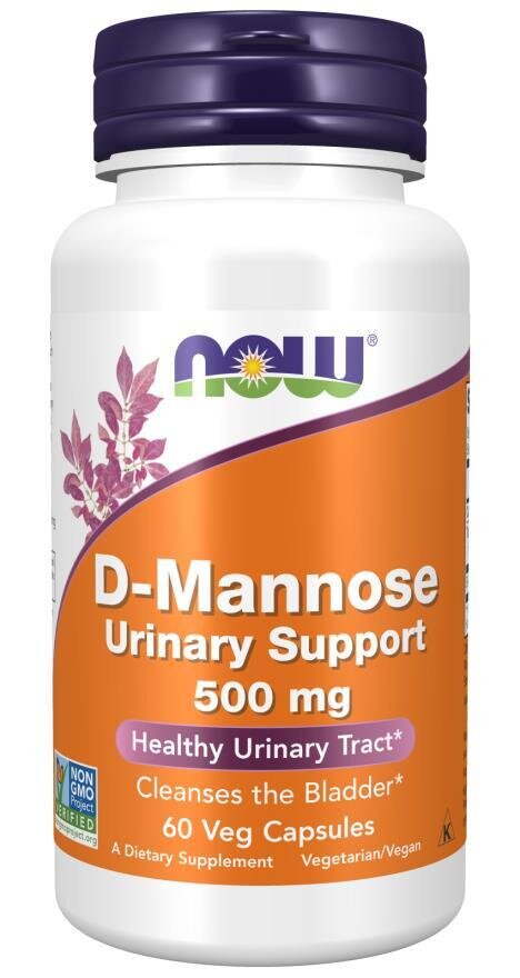 D-Манноза 500 мг NOW D-Mannose вег. капсули №60