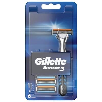 Бритва Gillette Sensor 3 з 6 змінними касетами
