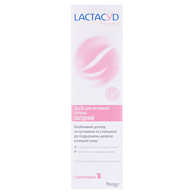 Засіб для інтимної гігієни Lactacyd Pharma Лагідний, з дозатором, 250 мл