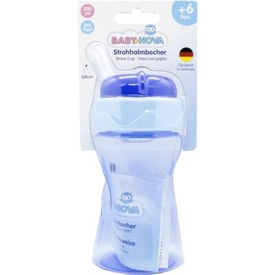 Поїльник Baby-Nova 34120 з трубочкою, 300 мл
