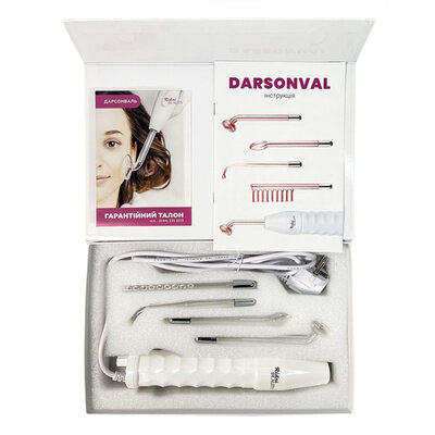 Апарат Дарсонваль Ridni Beauty RD-DRS-1308 з неоновим газом і набором електродів (4 штуки)