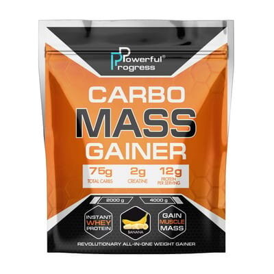 Гейнер Powerful Progress Carbo Mass Gainer banana, 4 кг