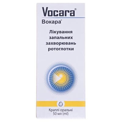 Вокара краплі ор. по 50 мл у флак.-крап.