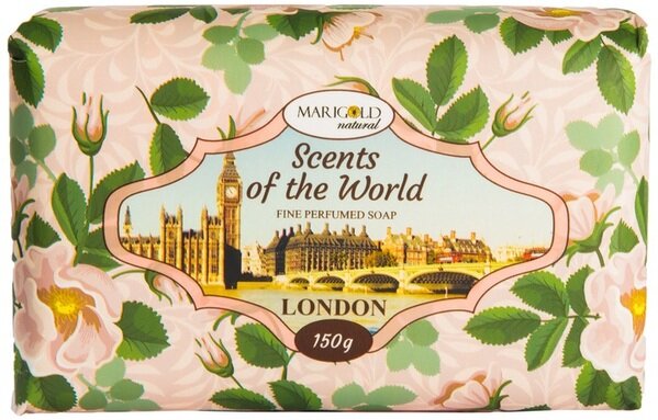 Мило тверде Marigold Natural Лондон натуральне парфумоване, 150 г