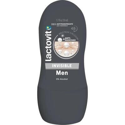 Дезодорант кульковий Lactovit Men Invisible FDA чоловічий, 50 мл