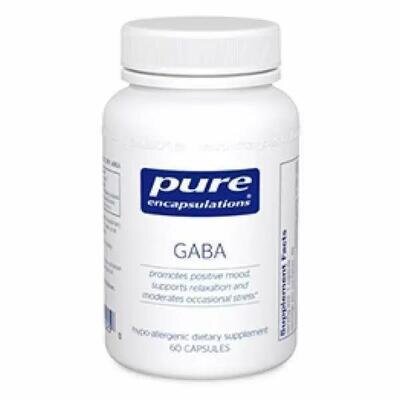 ГАМК (гамма-аміномасляна кислота) Pure Encapsulations GABA, 60 капсул