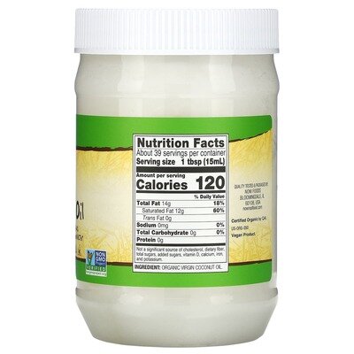 Кокосова олія NOW Real Food Virgin Coconut Oil, 591 мл