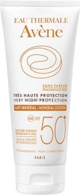 Молочко cонцезахисне Avene SPF50+ мінеральне для гіперчутливої шкіри, 100 мл