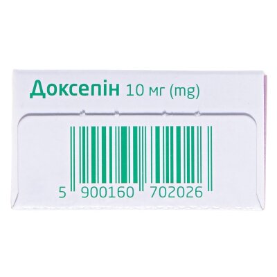 Доксепін капсули по 10 мг №30 (10х3)