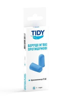 Беруші вкладки вушні Tidy протишумові, 1 пара