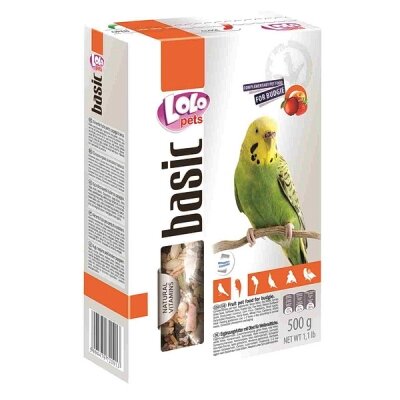 Корм для папуг Lolo Pets фрукти, 500 г