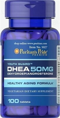 ДГЕА Puritan's Pride DHEA 50 мг, 100 таблеток