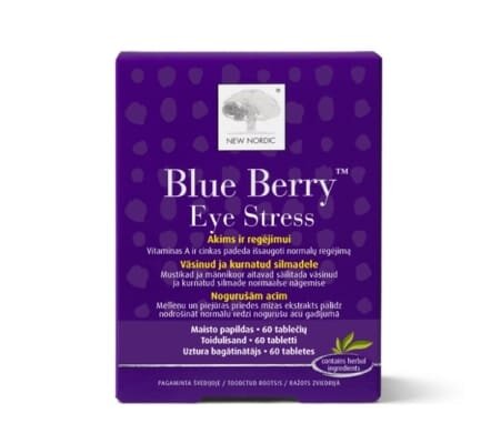 Вітаміни New Nordic Blue Berry Eye Stress для покращення зору таблетки №60