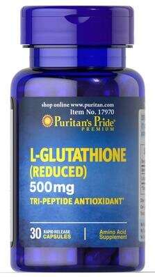 Глютатіон Puritan's Pride L-Glutathione, 30 капсул