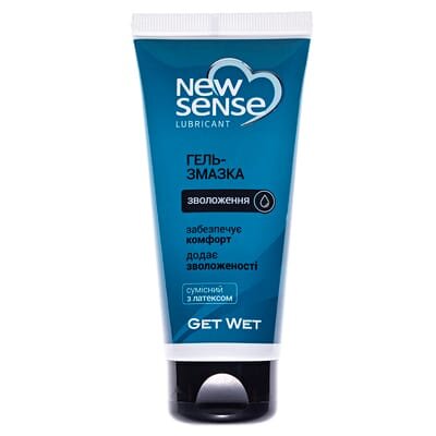 Гель-змазка New Sense Get Wet зволоження, 100 мл