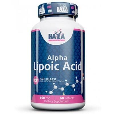 Альфа-ліпоєва кислота Haya Labs Alpha Lipoic Acid (Time Release) пролонгованої дії 600 мг таблетки №60