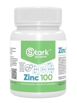 Цинк Stark Pharm Zinc 100 мг, 100 таблеток