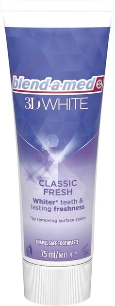 Зубна паста Blend-a-med 3D White Класична свіжість, 75 мл