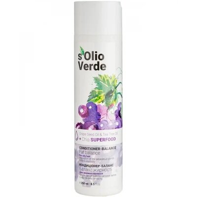 Кондиціонер-баланс Solio Verde Grape Speed Oil для жирного волосся, 250 мл