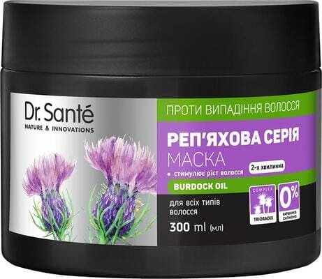 Маска Dr.Sante Реп'яхова серія проти випадіння волосся, 300 мл