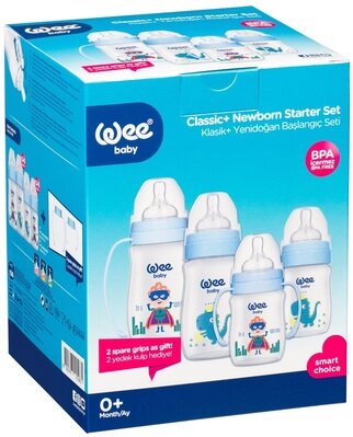 Набір Wee Baby Classic Plus (198) для годування новонароджених, блакитний