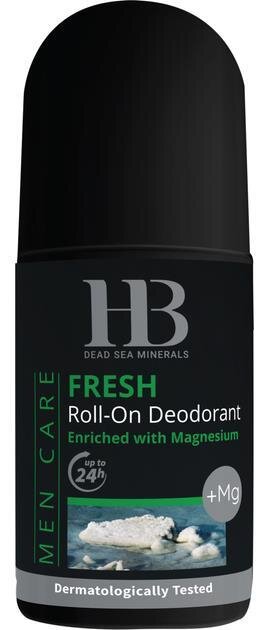 Дезодорант кульковий Health and Beauty Fresh green з магнієм для чоловіків, 75 мл
