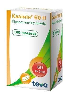 Калімін 60 Н таблетки по 60 мг №100 у флак.